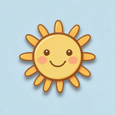 Ikona słońca do zabawy