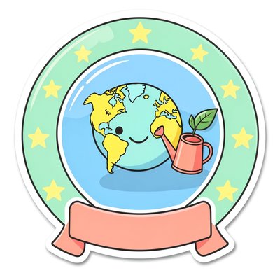 Medal 'Małego Opiekuna' — naklejka