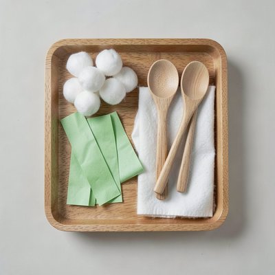 Ilustracja do stołu sensorycznego — elementy dotykowe