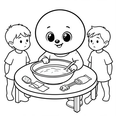 Kolorowanka: Zięć i jezioro eksperymentów