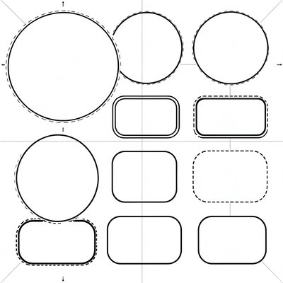Szablon — Piankowe kółka i okna