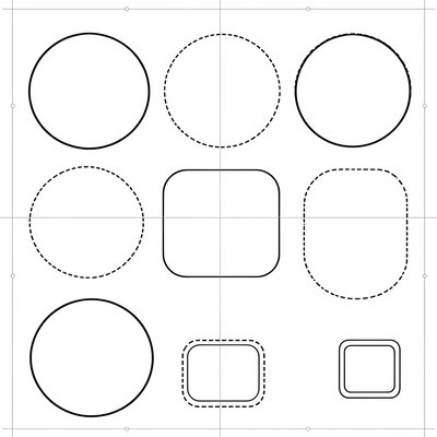Szablon — Piankowe kółka i okna