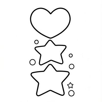 Kolorowanka: proste kształty dla maluchów