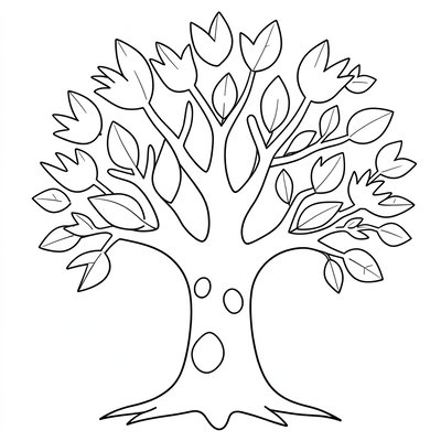 Kolorowanka — konturowe Drzewo Pokoleń