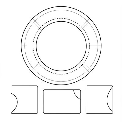 Szablon talerzyka i etykiety