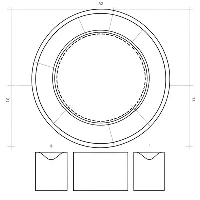 Szablon talerzyka i etykiety