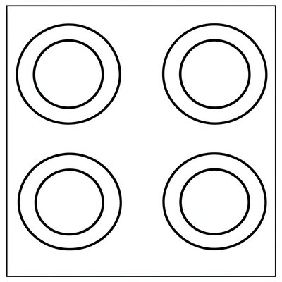 Szablony stempelków: kółka w 3 rozmiarach