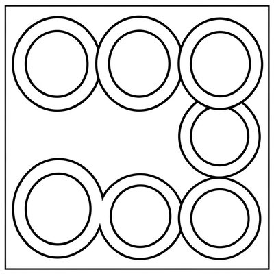 Szablony stempelków: kółka w 3 rozmiarach