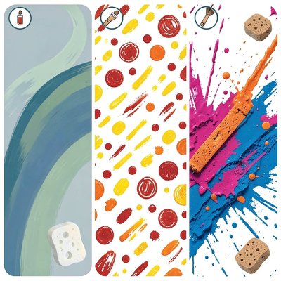 Wzory malarskie — trzy nastroje (inspiracje)