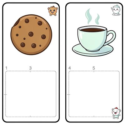 Karty kategorii do wykresu z klocków