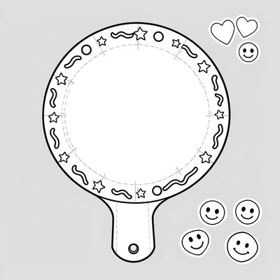 Szablon rakietki z papierowego talerzyka (do druku i wycięcia)