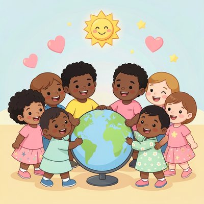 Plakat: Międzynarodowy Dzień Solidarności Młodzieży — Powitania i przyjaźń