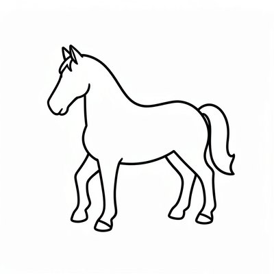 Sylweta konia (szablon do wycinania)
