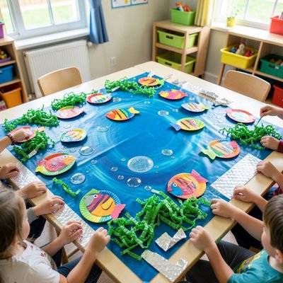 Wspólny ocean — aranżacja wystawki