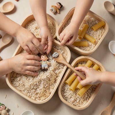 Stacja 2 — Dotykowe poszukiwanie (widok z góry)