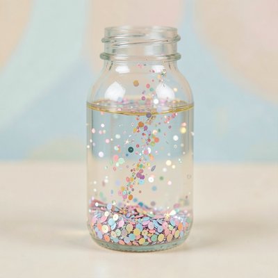 Zdjęcie butelki sensorycznej (brokat)