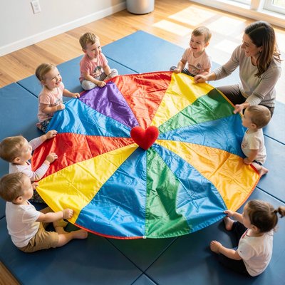 Chusta animacyjna z ukrytym serduszkiem