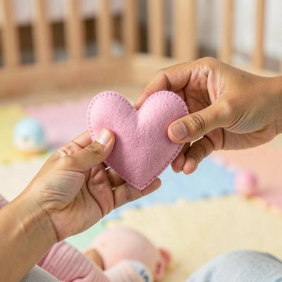 Miękkie serduszko do przekazywania