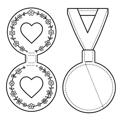 Szablon medalu solidarności (do wydruku)