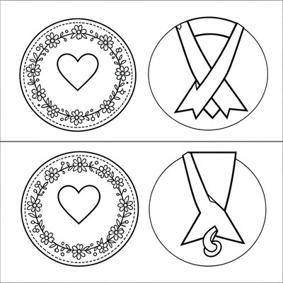 Szablon medalu solidarności (do wydruku)