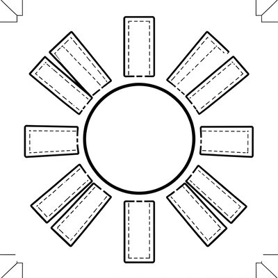 Szablon słoneczka do wycięcia (Template)