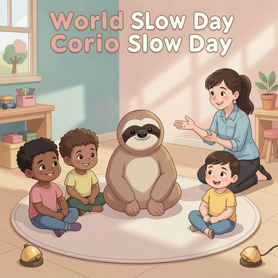 Plakat powitalny — Światowy Dzień Powolności