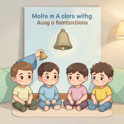 Plakat 'Słuchamy dźwięku' — chwila ciszy