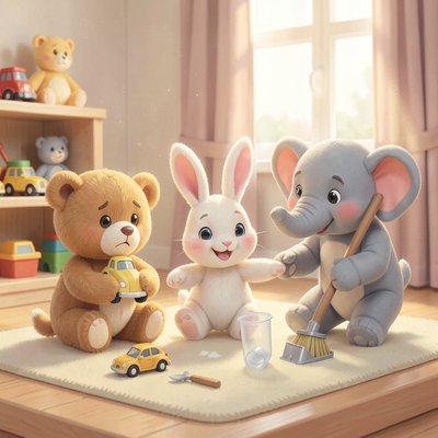 Scenki z pluszakami — odegranie sytuacji