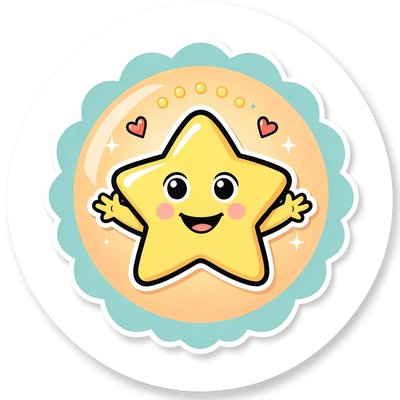 Projekt naklejki 'Szczerość' — odznaka