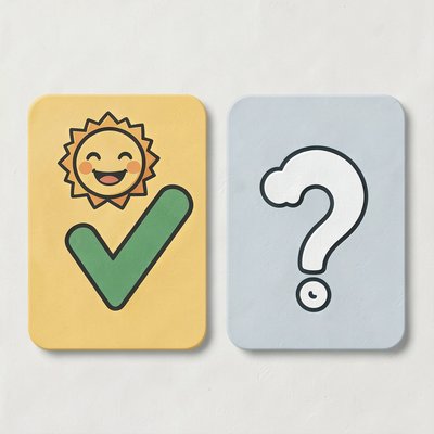 Tabliczki wyboru: symbol Prawda i symbol Inaczej