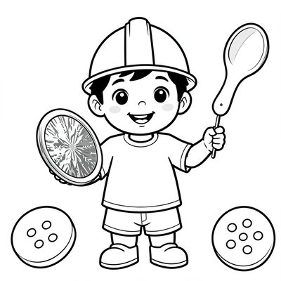 Kolorowanka: Mały hutnik