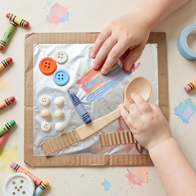 Stacja C: Metalowa płytka z folii — instrukcja i wizualizacja