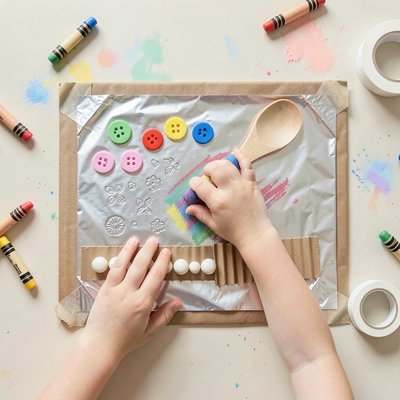 Stacja C: Metalowa płytka z folii — instrukcja i wizualizacja