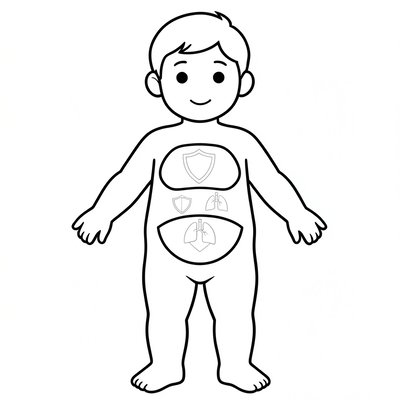 Szablon ciała dla maluchów