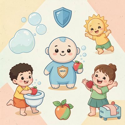 Plakat 'Mali Strażnicy Zdrowia'