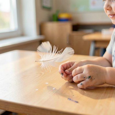 Zdjęcie ilustracyjne: Zabawa z piórkiem