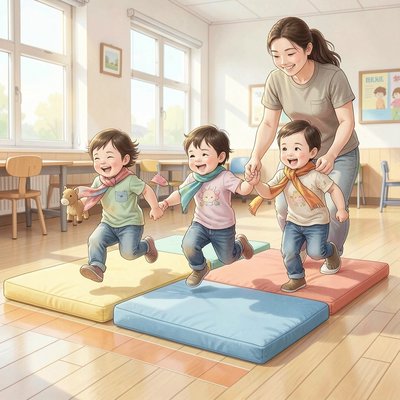 Małe koniki galopują — zabawa ruchowa