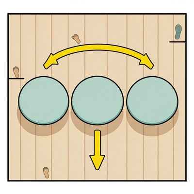 Szablon toru — rzut z góry