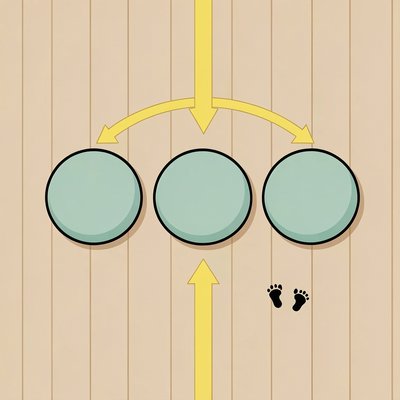 Szablon toru — rzut z góry