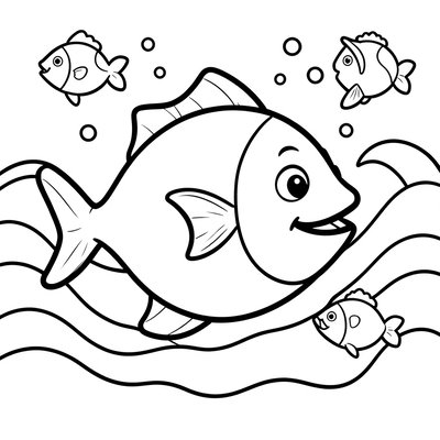 Kolorowanka: tuńczyk