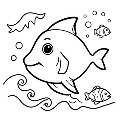 Kolorowanka: tuńczyk