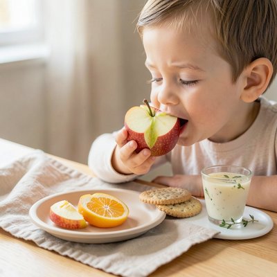 Stacja zapachu i smaku — owoce i suchary