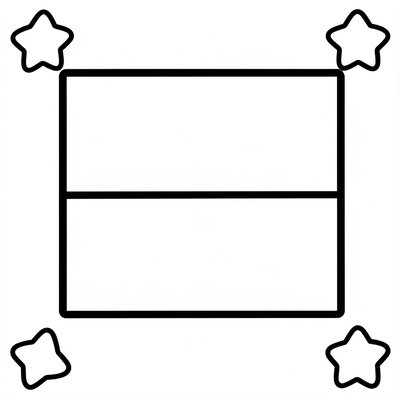 Kolorowanka — Prosta flaga do kolorowania