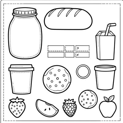 Szablony produktów do wycinania