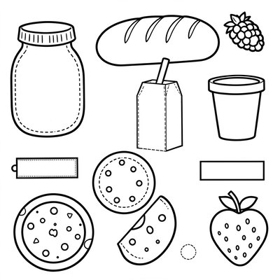 Szablony produktów do wycinania