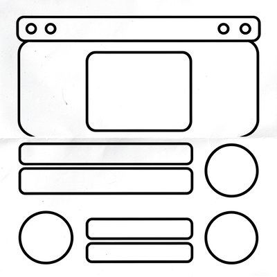 Kolorowanka - prosty ekran z kształtami