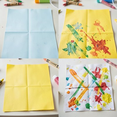 Tło - duży 'ekran' z tektury