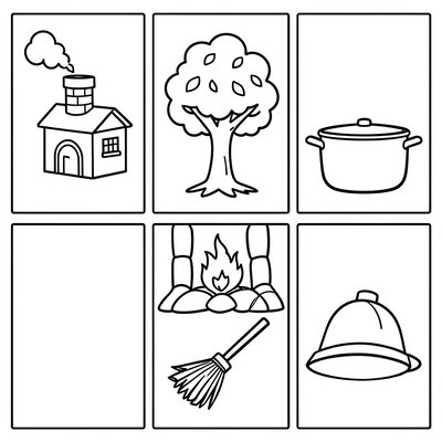 Kolorowanki: Przedmioty i czynności