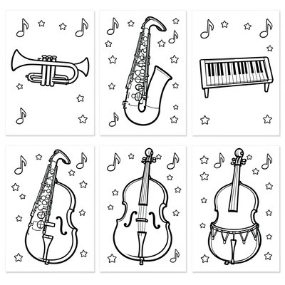 Kolorowanki: instrumenty jazzowe