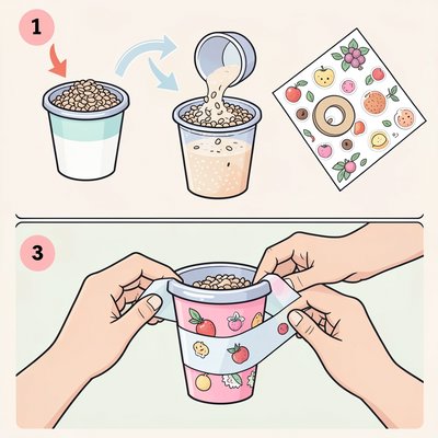 Szablon shaker — instrukcja obrazkowa